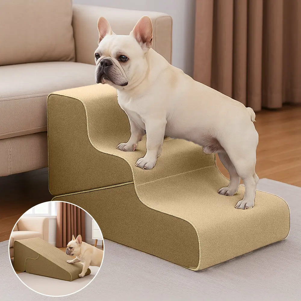 2‑in‑1 Foldable Dog Stairs & Ramp