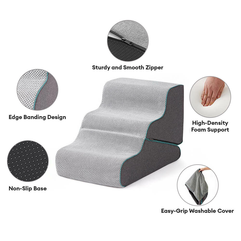 2‑in‑1 Foldable Dog Stairs & Ramp
