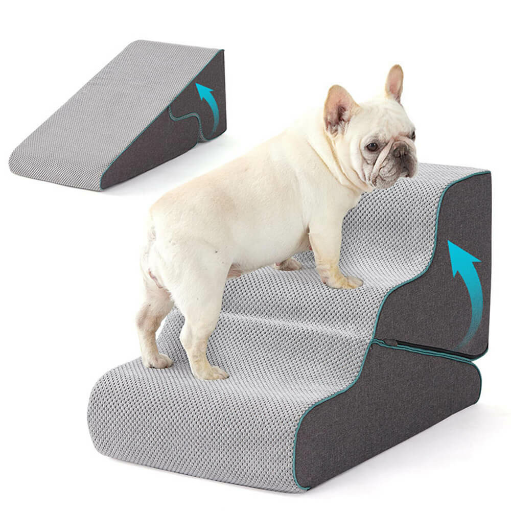 2‑in‑1 Foldable Dog Stairs & Ramp