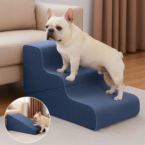 2‑in‑1 Foldable Dog Stairs & Ramp