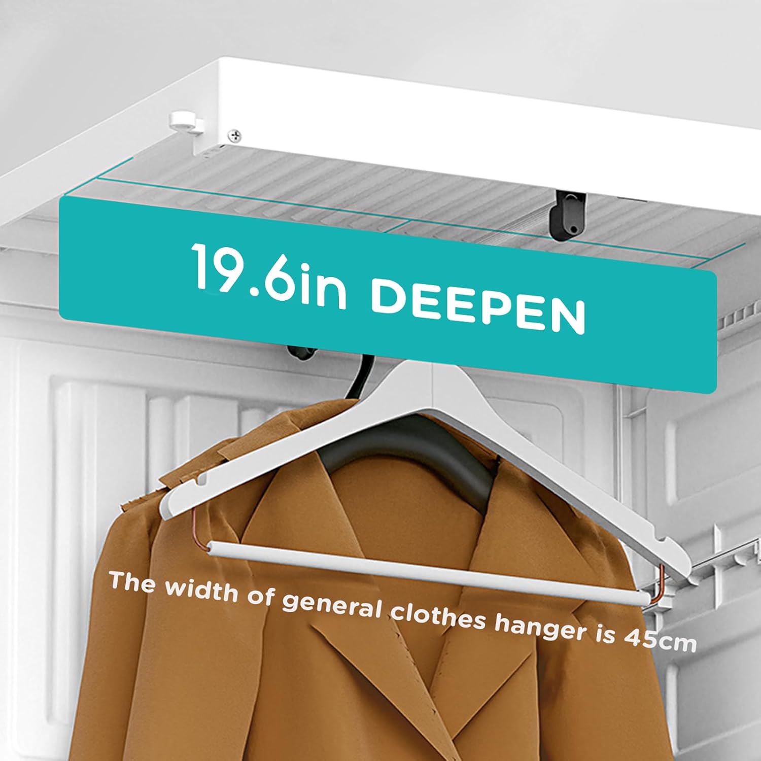 Portable Wardrobe Closet with Transparent Doors