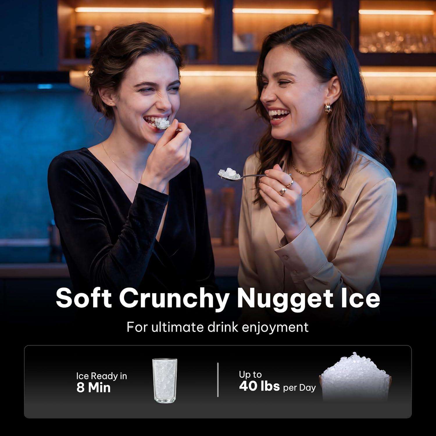 33 lb/Day One-Touch Nugget Ice Dispenser