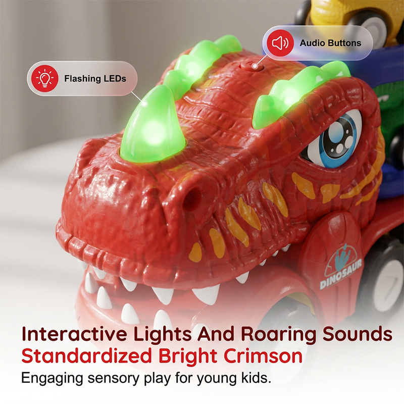 Lights & Sound Dino Transport with 6 Cars
