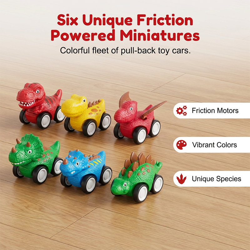 Lights & Sound Dino Transport with 6 Cars