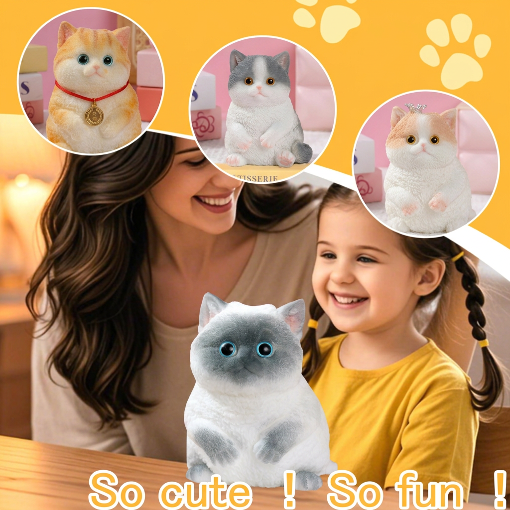 Soft Cuddly Stress‑Relief Cat Toy