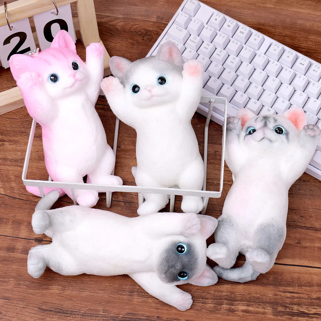 Soft Cuddly Stress‑Relief Cat Toy