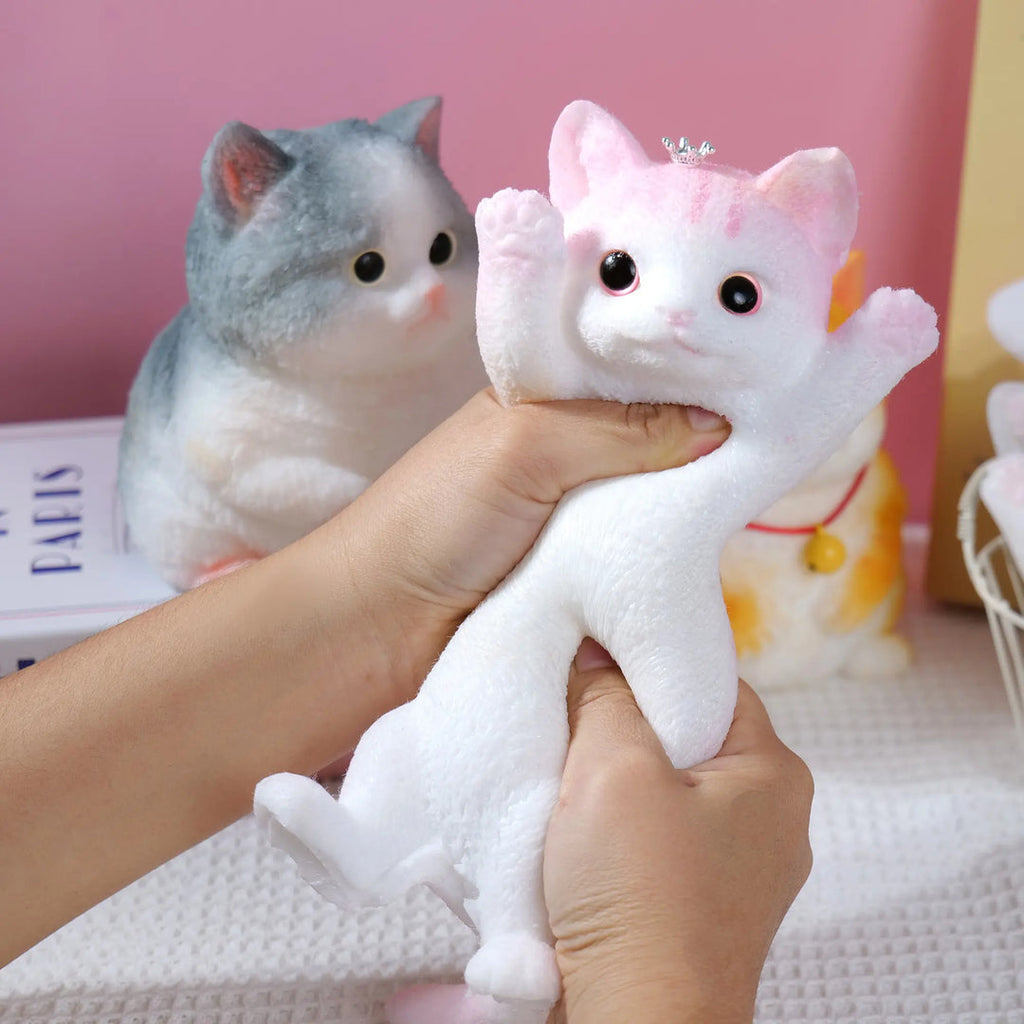 Soft Cuddly Stress‑Relief Cat Toy