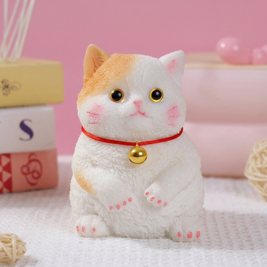 Soft Cuddly Stress‑Relief Cat Toy