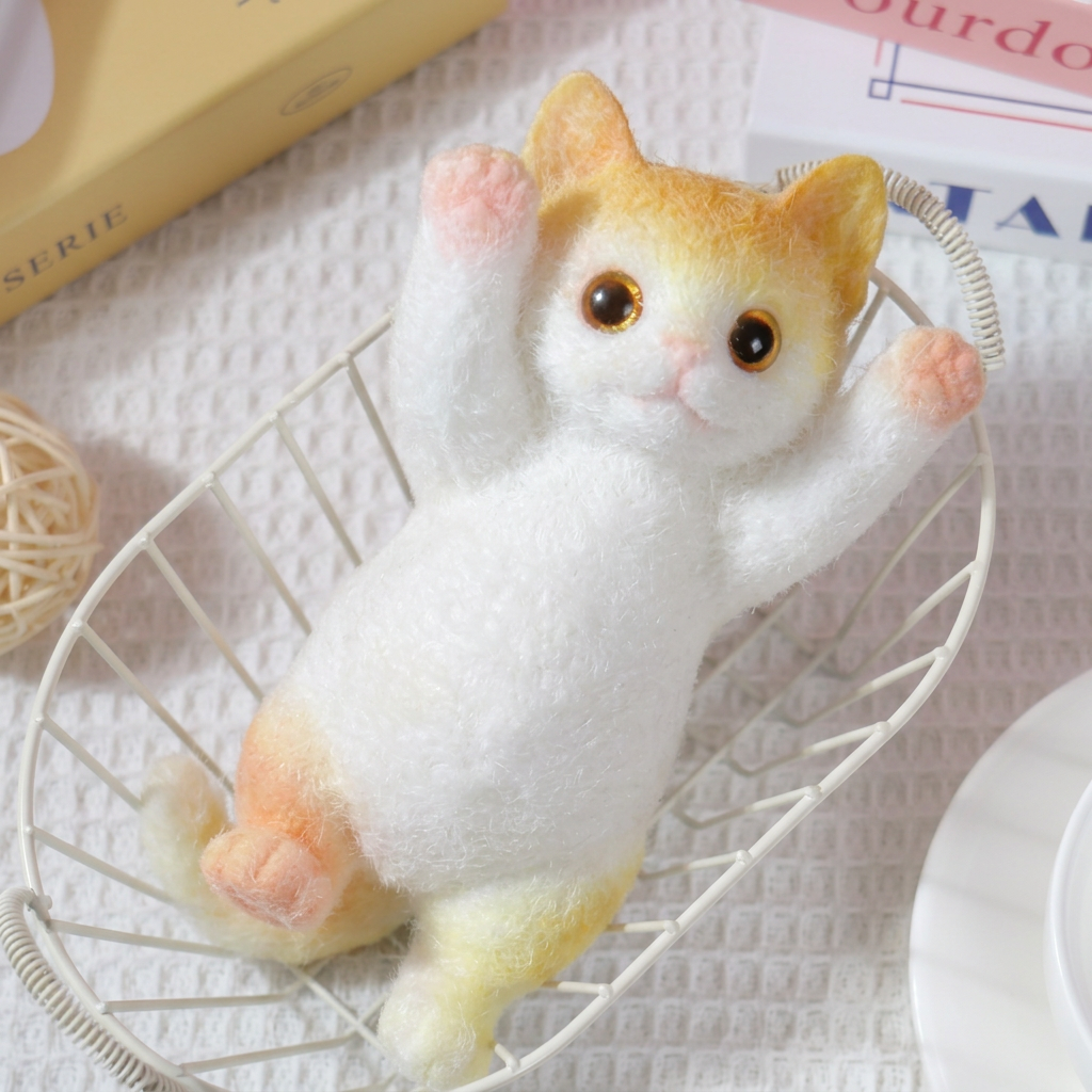 Soft Cuddly Stress‑Relief Cat Toy
