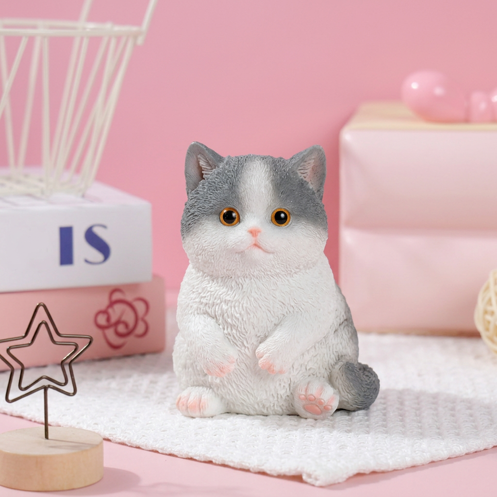 Soft Cuddly Stress‑Relief Cat Toy