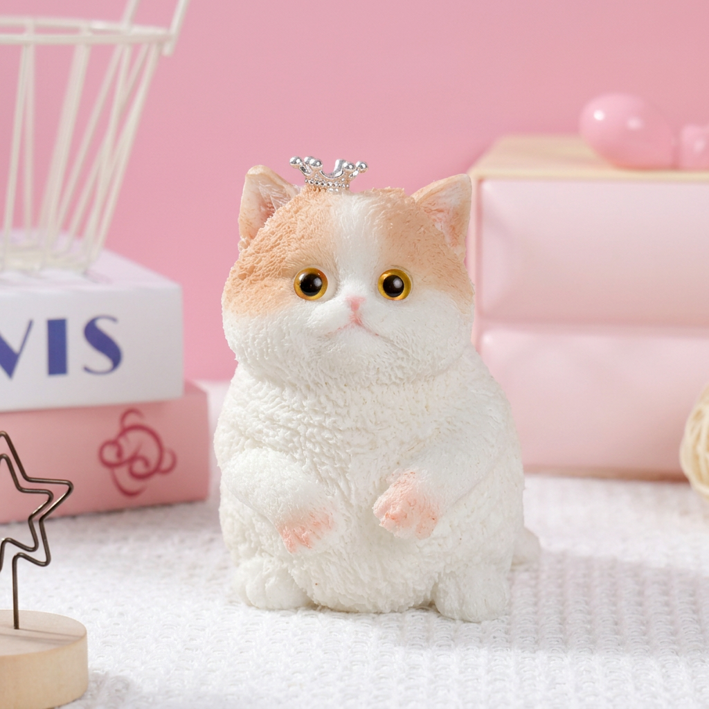 Soft Cuddly Stress‑Relief Cat Toy