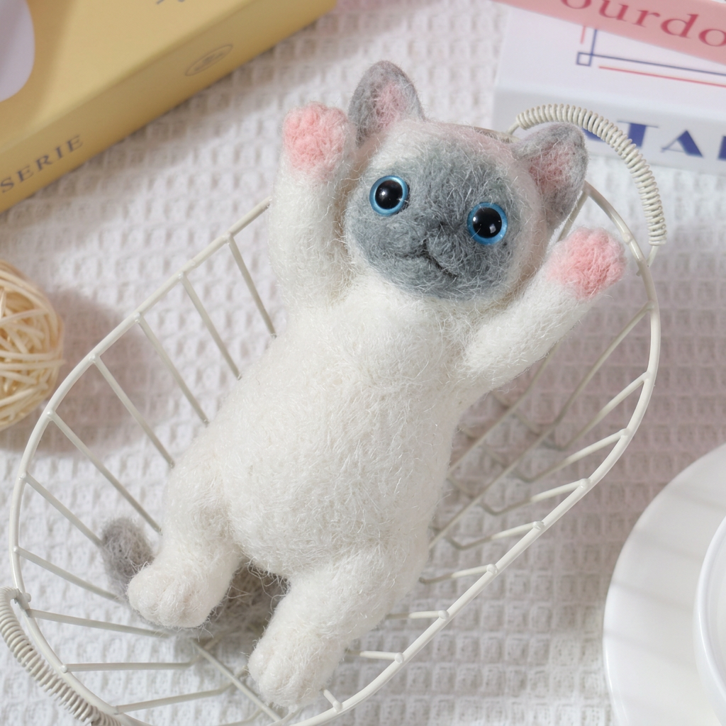 Soft Cuddly Stress‑Relief Cat Toy