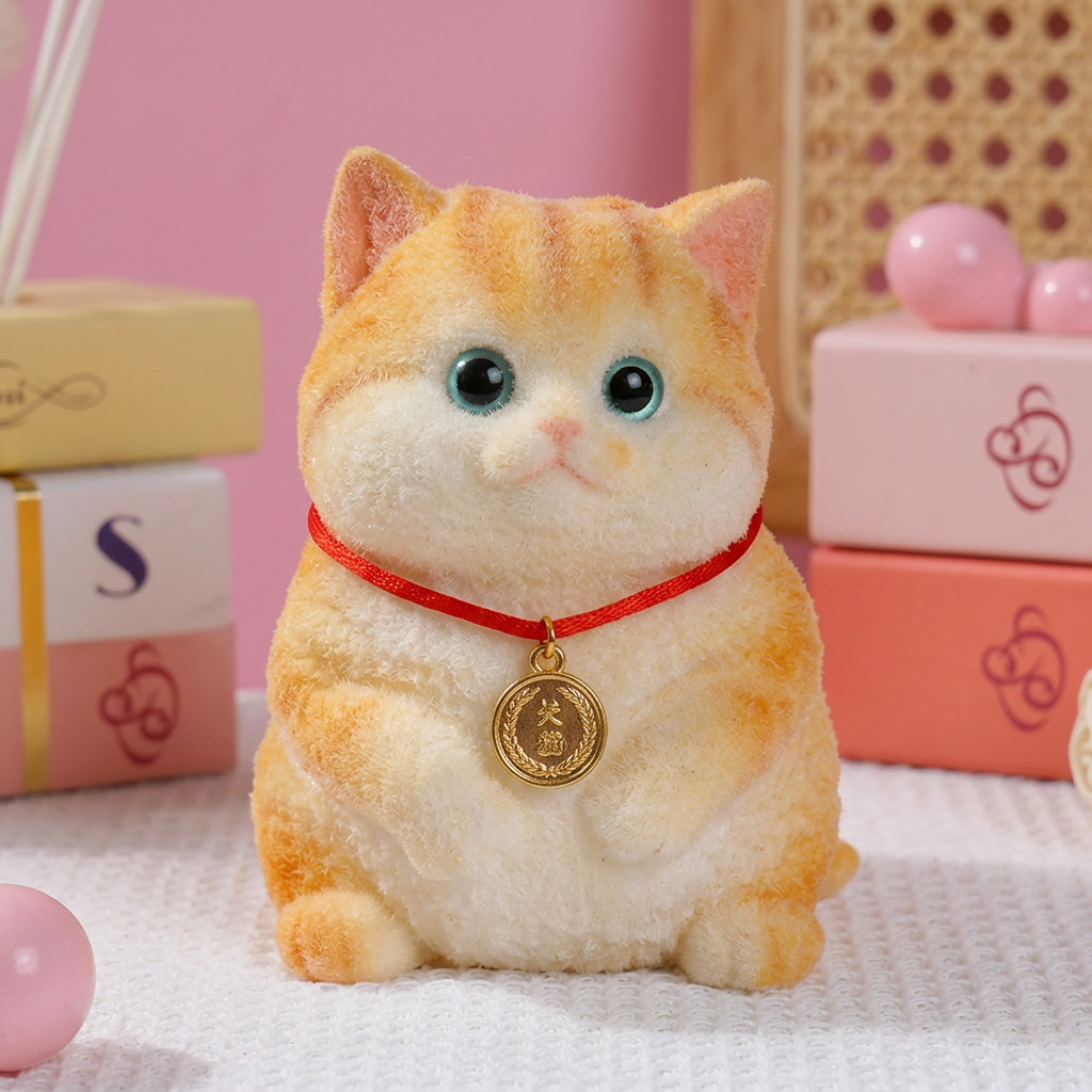 Soft Cuddly Stress‑Relief Cat Toy