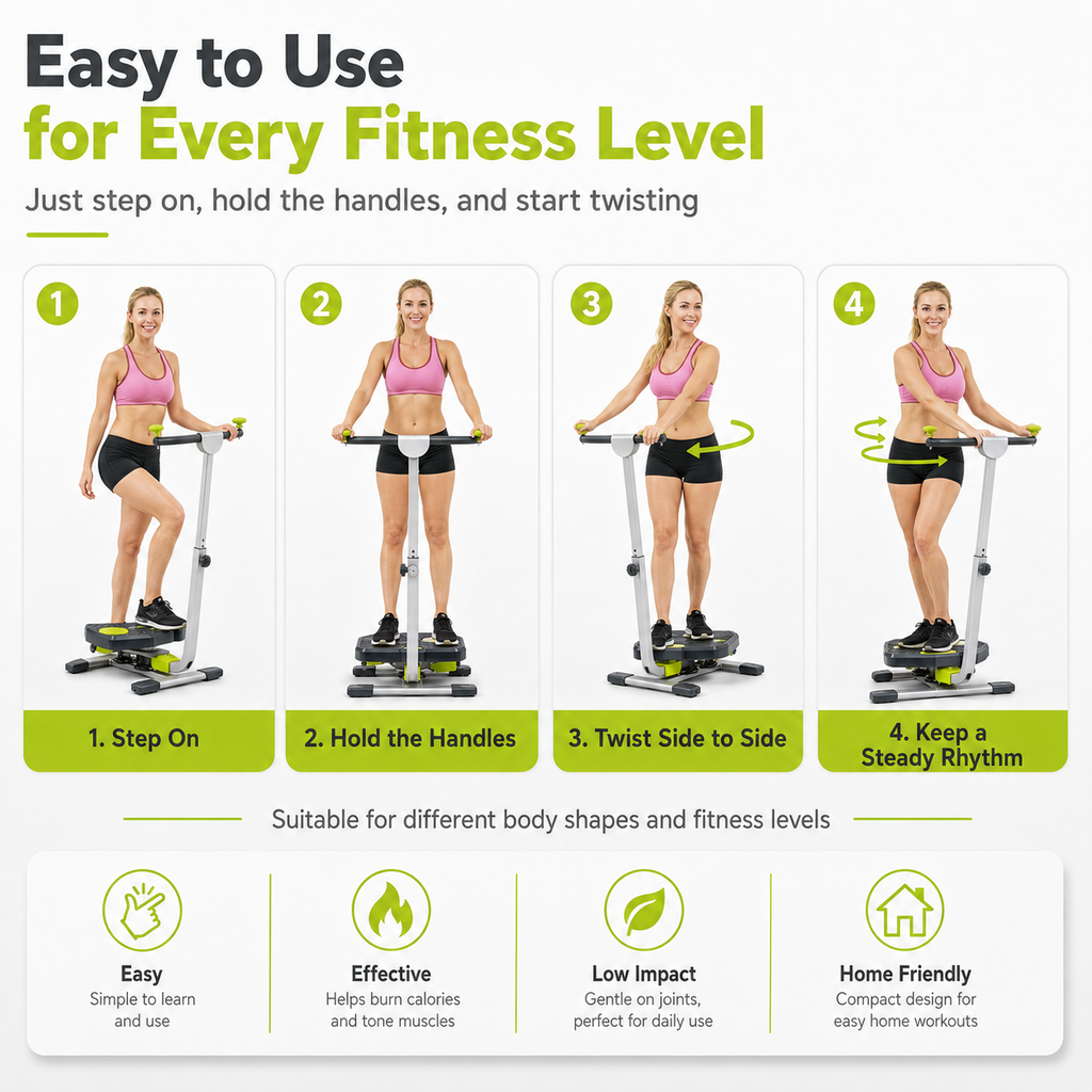 Full-Body Toning Stepper with Display